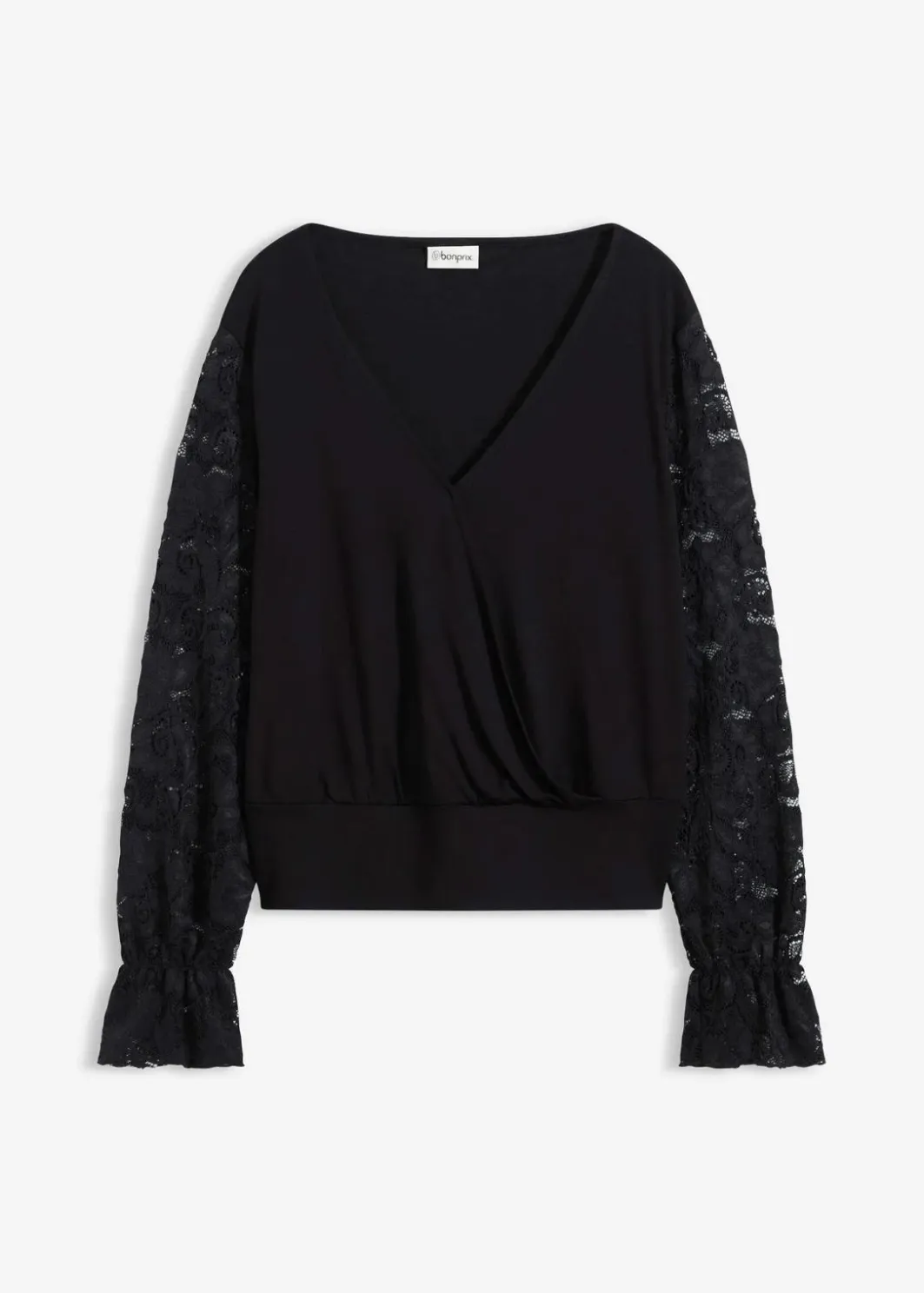 Hot Langarmshirt mit Spitze Damen Shirts & Tops