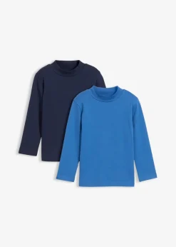 Outlet Langarmshirt mit Stehkragen aus reiner Bio-Baumwolle (2er Pack) Kinder Jungen 2-8 Jahre·Nachhaltigere Materialien|Jungen 2-8 Jahre·Mehrfachpacks