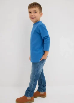 Outlet Langarmshirt mit Stehkragen aus reiner Bio-Baumwolle (2er Pack) Kinder Jungen 2-8 Jahre·Nachhaltigere Materialien|Jungen 2-8 Jahre·Mehrfachpacks