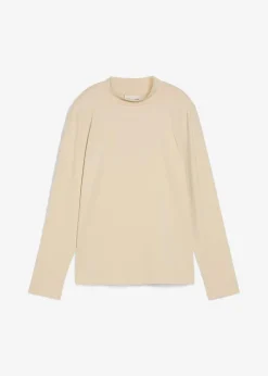 Clearance Langarmshirt mit Stehkragen mit recyceltem Polyamid Damen Shirts & Tops|Basics