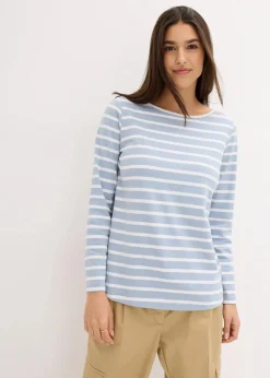 Outlet Langarmshirt mit U-Boot-Ausschnitt (2er Pack) Damen Bekleidung·Röcke|Basics