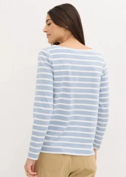 Outlet Langarmshirt mit U-Boot-Ausschnitt (2er Pack) Damen Bekleidung·Röcke|Basics