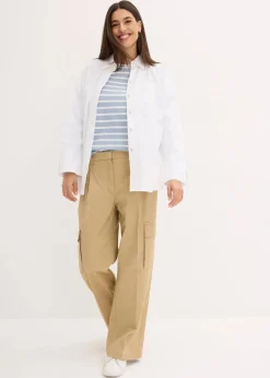 Outlet Langarmshirt mit U-Boot-Ausschnitt (2er Pack) Damen Bekleidung·Röcke|Basics