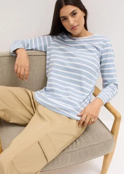 Outlet Langarmshirt mit U-Boot-Ausschnitt (2er Pack) Damen Bekleidung·Röcke|Basics