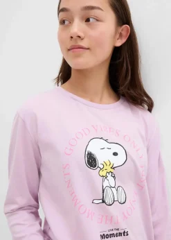 Clearance Langarmshirt Snoopy aus reiner Baumwolle Kinder Mädchen 9-16 Jahre·Shirts & Blusen