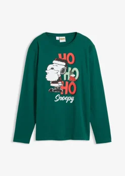 New Langarmshirt Snoopy mit Weihnachtsmotiv aus reiner Baumwolle Kinder Jungen 9-16 Jahre·Bademode|Jungen 9-16 Jahre·Shirts