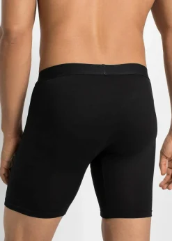 Herren bonprix Boxershorts|Große Größen|Lange Boxershorts eng mit Baumwolle (7er Pack)