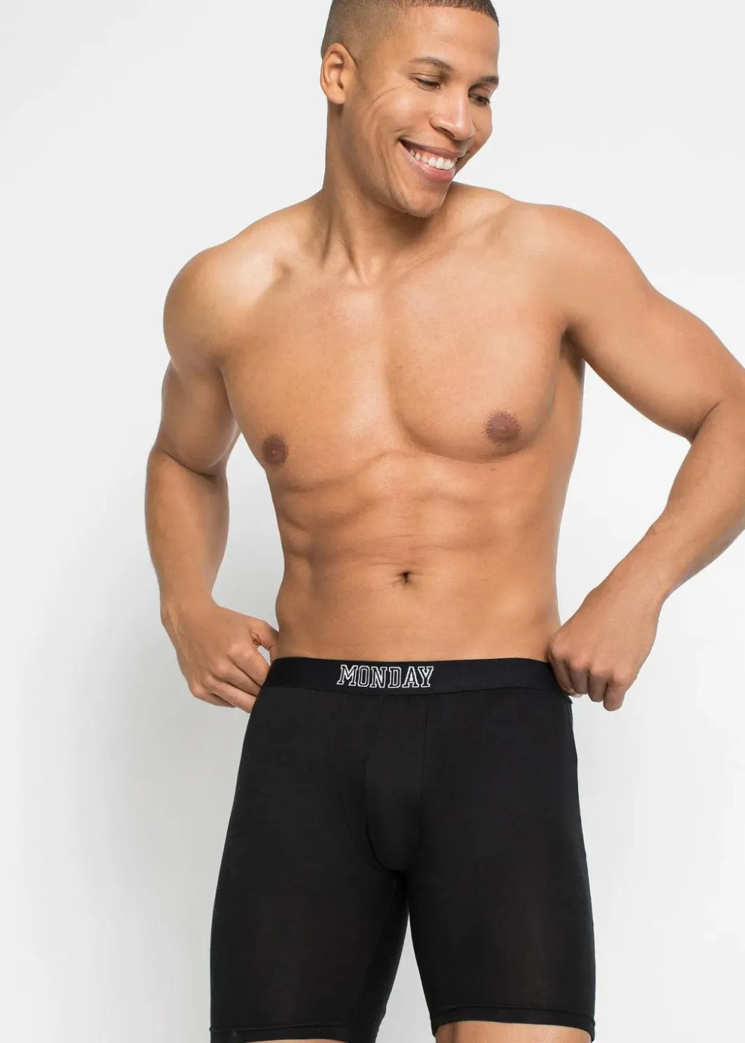 Herren bonprix Boxershorts|Große Größen|Lange Boxershorts eng mit Baumwolle (7er Pack)