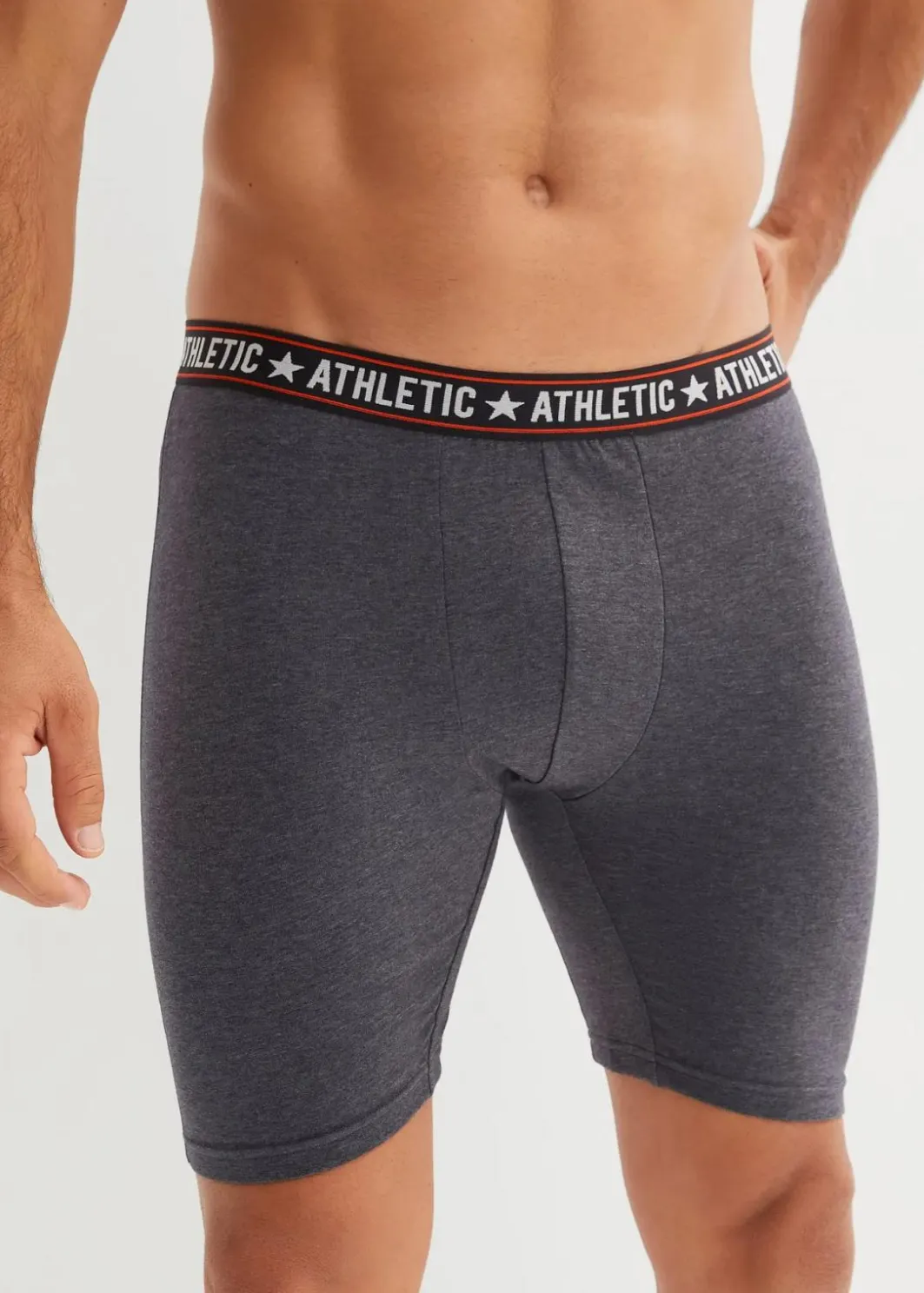 Herren bonprix Boxershorts|Große Größen|Lange Boxershorts eng mit Baumwolle (2er Pack)