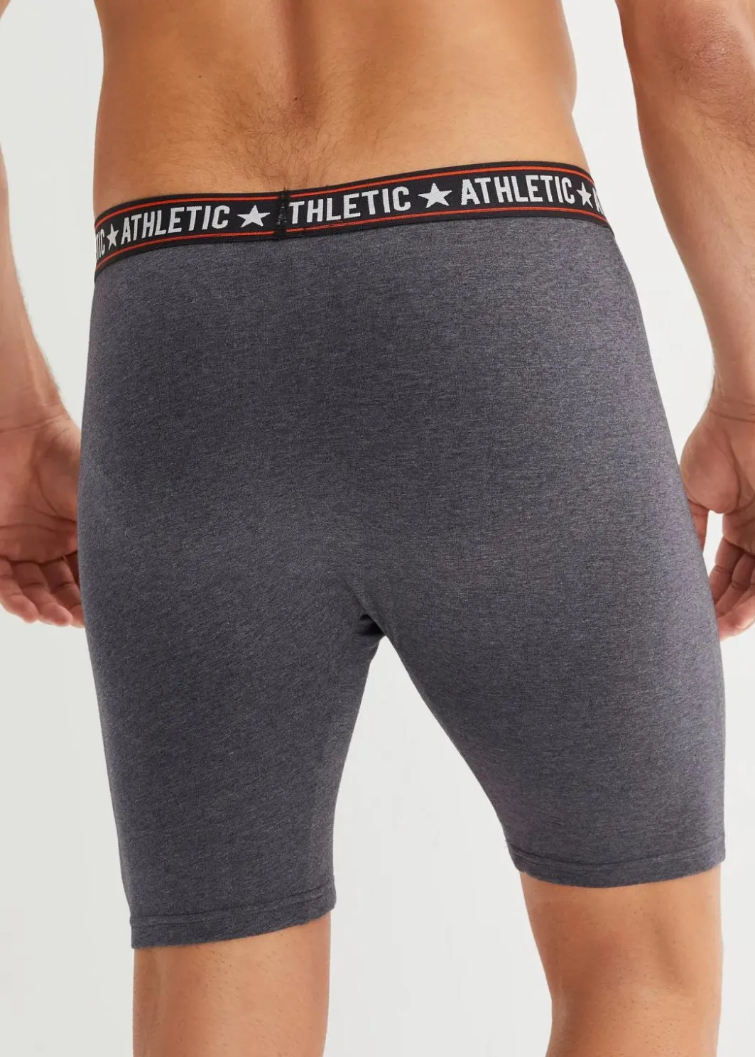 Herren bonprix Boxershorts|Große Größen|Lange Boxershorts eng mit Baumwolle (2er Pack)