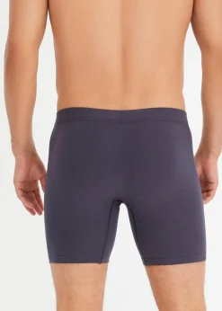 Herren bonprix Boxershorts|Große Größen|Lange Boxershorts eng mit Bio-Baumwolle (2er Pack)