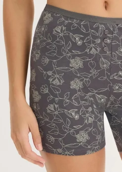 Damen bonprix Wäsche·Baumwollunterwäsche|Wäsche·Höschen|Lange Damen Boxer (4er Pack)