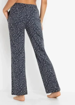 Damen bonprix Wäsche·Nachtwäsche|Nachhaltigere Materialien|Lange Pyjamahose aus reiner Bio-Baumwolle (2er Pack)