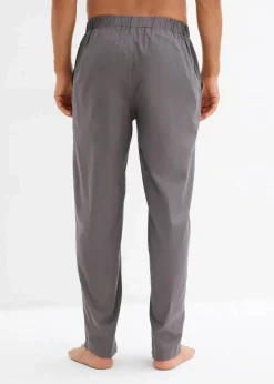 Herren bonprix Pyjamas|Große Größen|Lange Pyjamahose aus weicher Baumwolle (2er Pack)