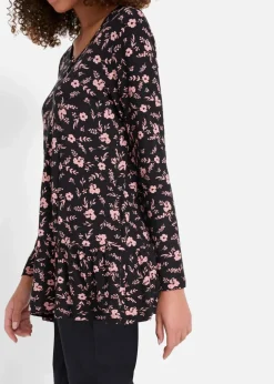 Best Lange Shirt-Tunika aus Viskose-Mischung Damen Shirts & Tops