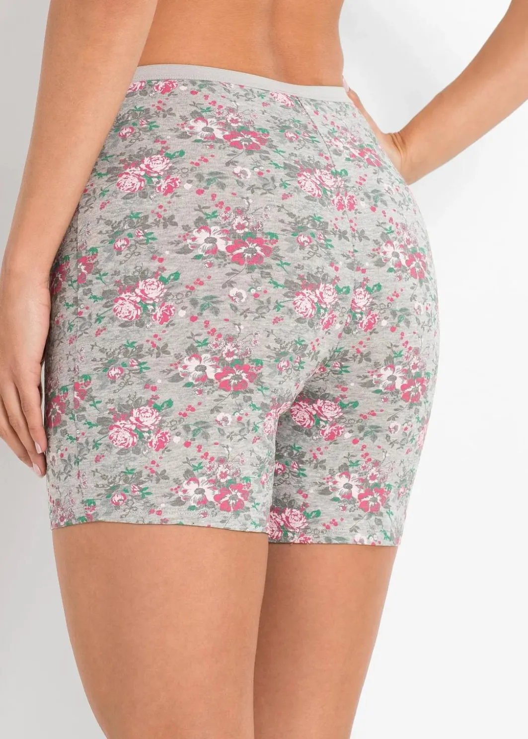 Damen bonprix Wäsche·Höschen|Höschen|Lange Unterhose mit hohem Bund (4er Pack)