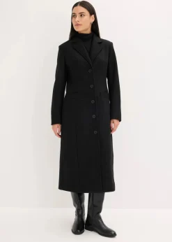 Outlet Langer Mantel in Wolloptik Damen Bekleidung·Hosen|Jacken & Mäntel