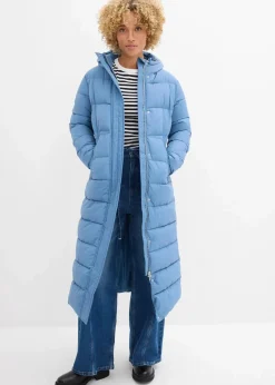 Hot Langer Stepp-Mantel mit Kapuze Damen Jacken & Mäntel|Bekleidung·Hosen