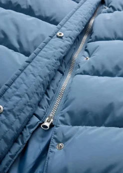 Hot Langer Stepp-Mantel mit Kapuze Damen Jacken & Mäntel|Bekleidung·Hosen
