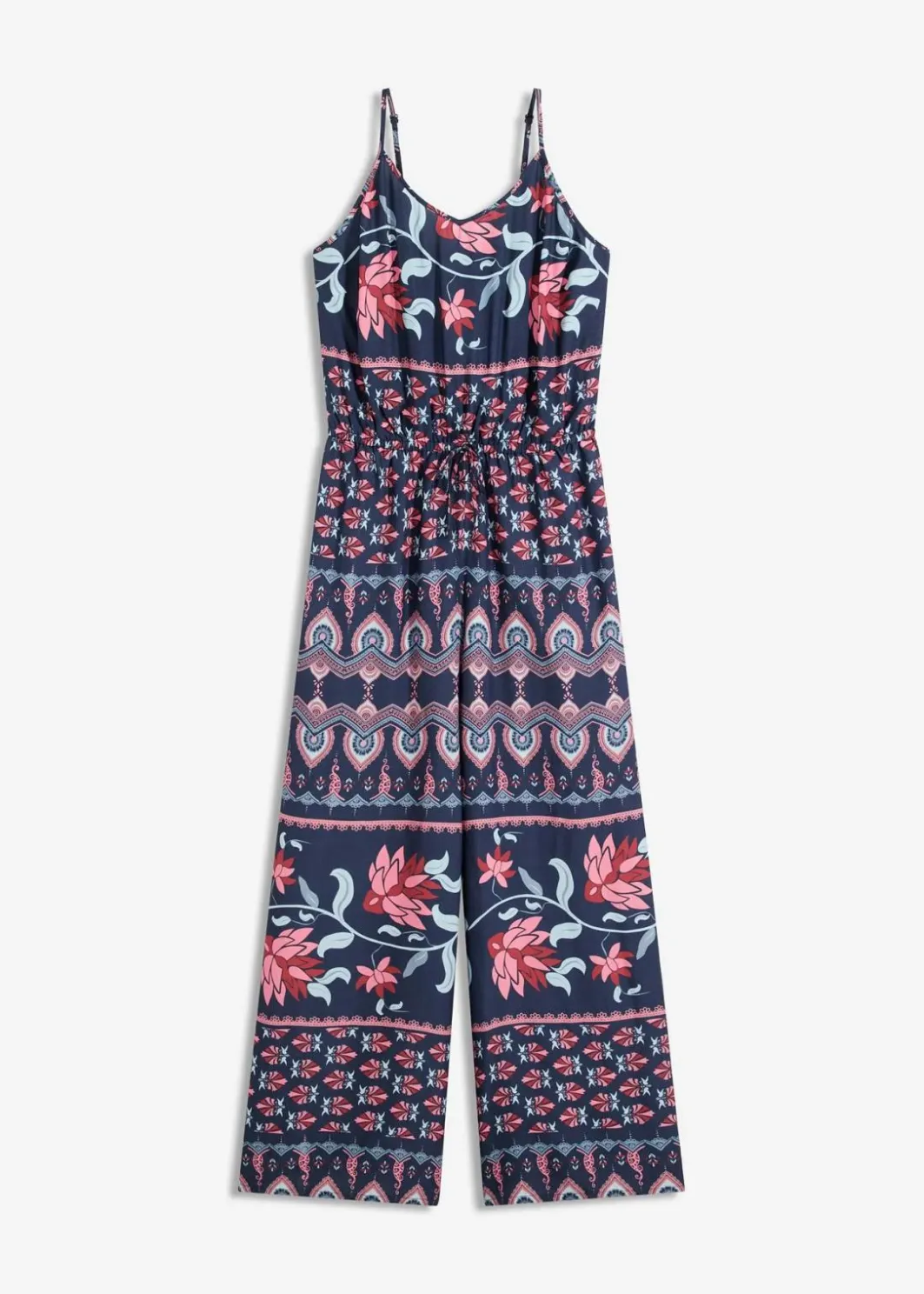 Discount Langer Strandjumpsuit aus fließender Viskose Damen Strandmode|Jumpsuits