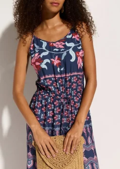 Discount Langer Strandjumpsuit aus fließender Viskose Damen Strandmode|Jumpsuits