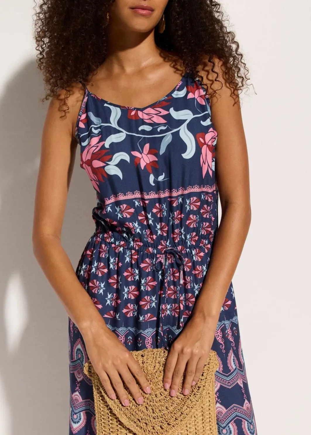 Discount Langer Strandjumpsuit aus fließender Viskose Damen Strandmode|Jumpsuits