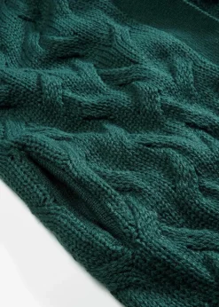 Damen bonprix Pullover & Strickjacken|Strickmode|Langer Strickmantel aus Zopfstrick