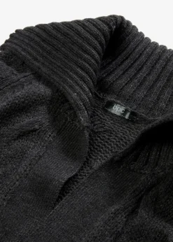 Langer Strickmantel aus Zopfstrick Damen Bekleidung·Umstandsmode|Pullover & Strickjacken