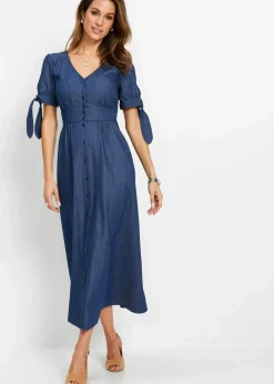 Langes Jeanskleid Damen Kleider