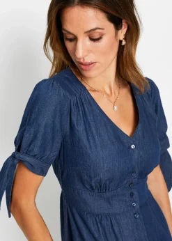 Langes Jeanskleid Damen Kleider