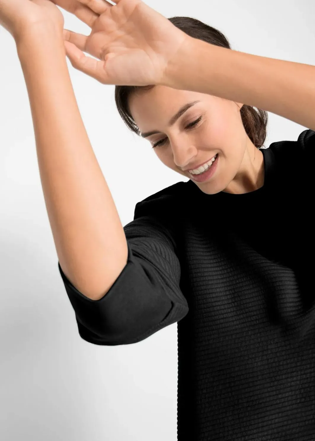 Damen bonprix Sweat|Bekleidung·Blusen & Tuniken|Langes Sweatshirt mit Viskose