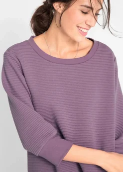 Damen bonprix Bekleidung·Blusen & Tuniken|Sweat|Langes Sweatshirt mit Viskose
