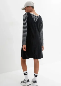 Damen bonprix Bekleidung·Pullover & Strickjacken|Kleider|Latzkleid aus Jerseycord