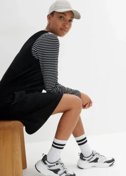 Damen bonprix Bekleidung·Pullover & Strickjacken|Kleider|Latzkleid aus Jerseycord