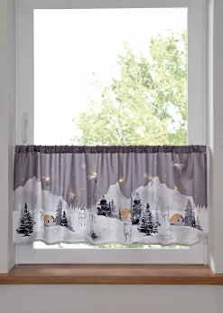 New LED Scheibengardine mit Winterlandschaft Scheibengardinen|Weihnachtsdeko & -Textilien·Gardinen