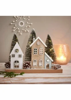 bonprix Sehr Beliebt|Wohnaccessoires|LED-Deko-Objekt Häuser und Tannen