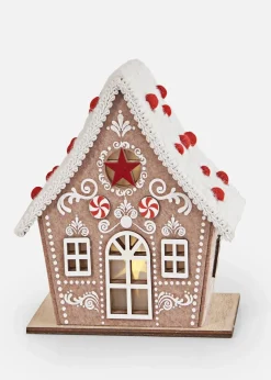 bonprix Wohnaccessoires|Weihnachtsdeko & -Textilien·Beleuchtung|LED-Deko-Objekt in Lebkuchenhaus Form