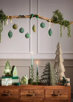 bonprix Wohnaccessoires|Weihnachtsdeko & -Textilien·Beleuchtung|LED-Deko-Objekte Häuser (2-tlg. Set)