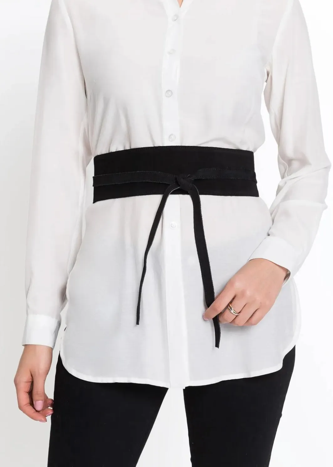 Damen bonprix Gürtel|Schuhe & Accessoires In Spezialgrößen·Gürtel|Lederbindegürtel