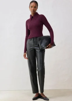 Outlet Lederhose aus Lammnappa Damen Bekleidung·Kleider|Premium