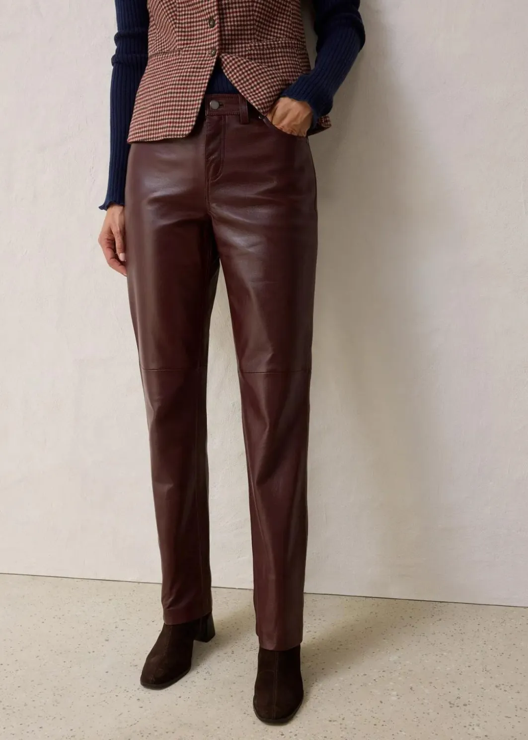 Clearance Lederhose aus Lammnappa Damen Bekleidung·Kleider|Premium