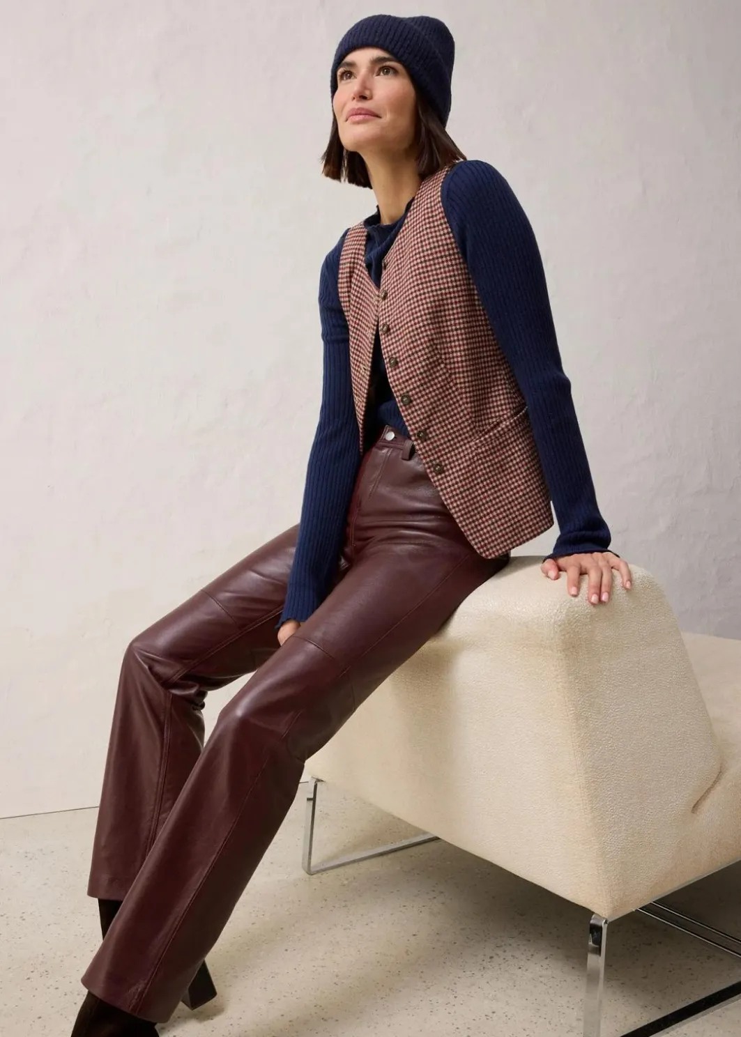 Clearance Lederhose aus Lammnappa Damen Bekleidung·Kleider|Premium