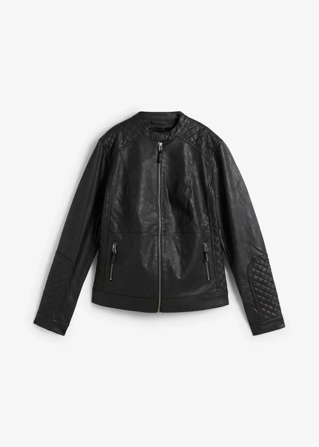 Damen bonprix Bekleidung·Hosen|Jacken & Mäntel|Lederimitat Biker-Jacke