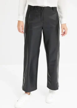 Damen bonprix Bekleidung·Kleider|Hosen|Lederimitat Culotte