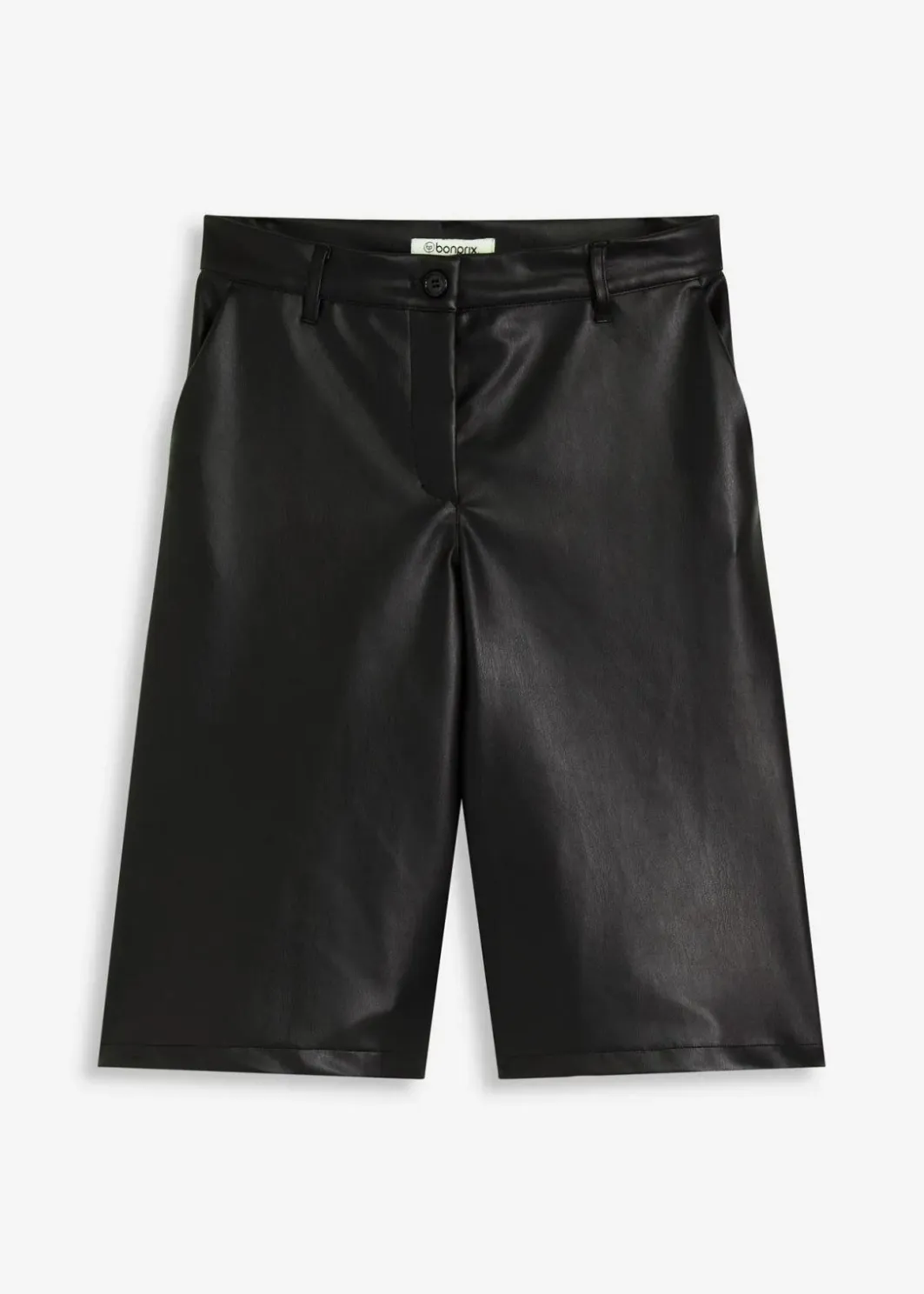Damen bonprix Hosen|Shorts|Lederimitat-Bermuda