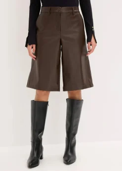 Hot Lederimitat-Bermuda Damen Bekleidung·Outdoorbekleidung|Bekleidung·Kleider