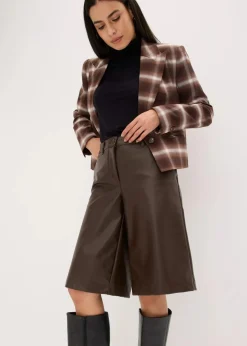 Hot Lederimitat-Bermuda Damen Bekleidung·Outdoorbekleidung|Bekleidung·Kleider