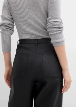 Damen bonprix Bekleidung·Kleider|Hosen|Lederimitat-Hose