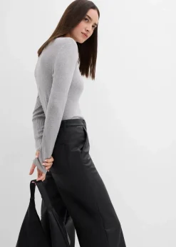Damen bonprix Bekleidung·Kleider|Hosen|Lederimitat-Hose