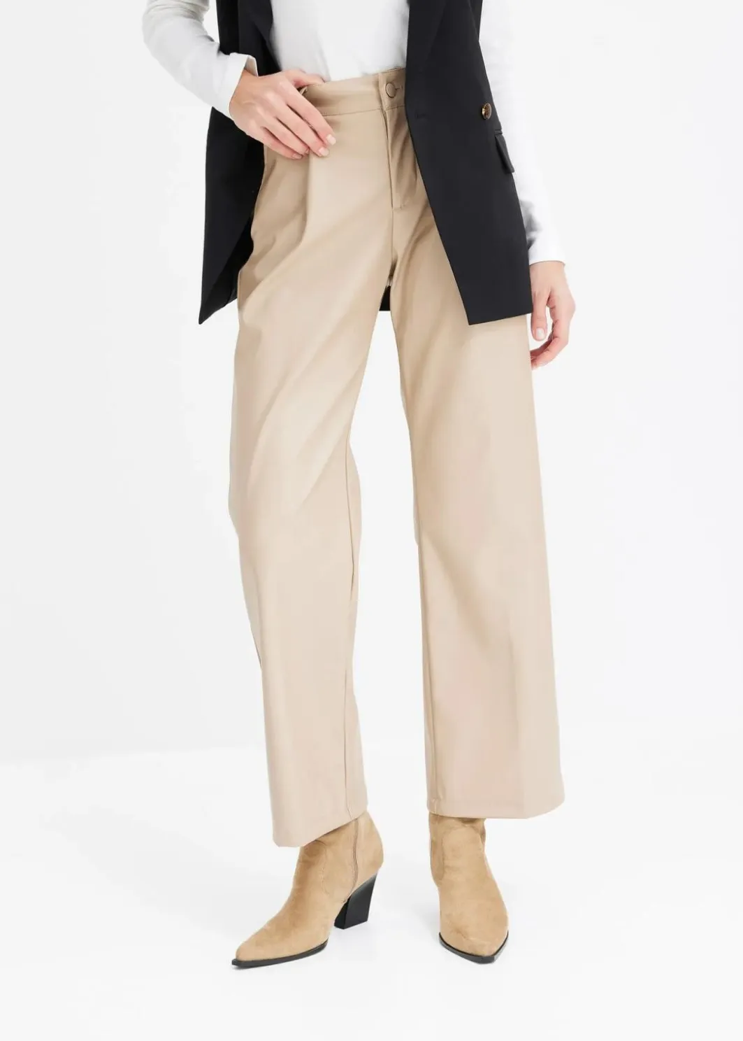 Damen bonprix Bekleidung·Kleider|Hosen|Lederimitat-Hose
